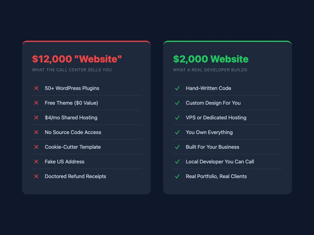 Don't Be a Victim of Call Center Web Design Scams