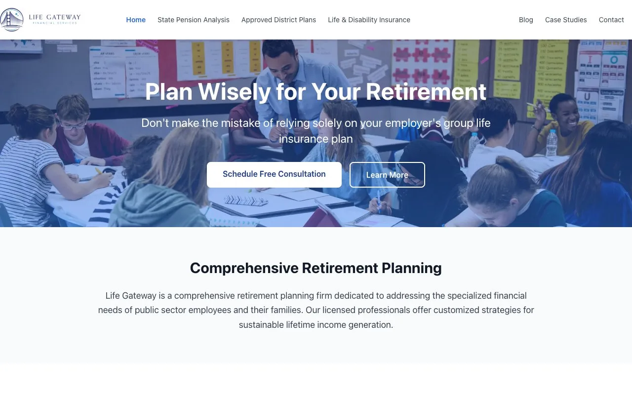 Life Gateway website screenshot