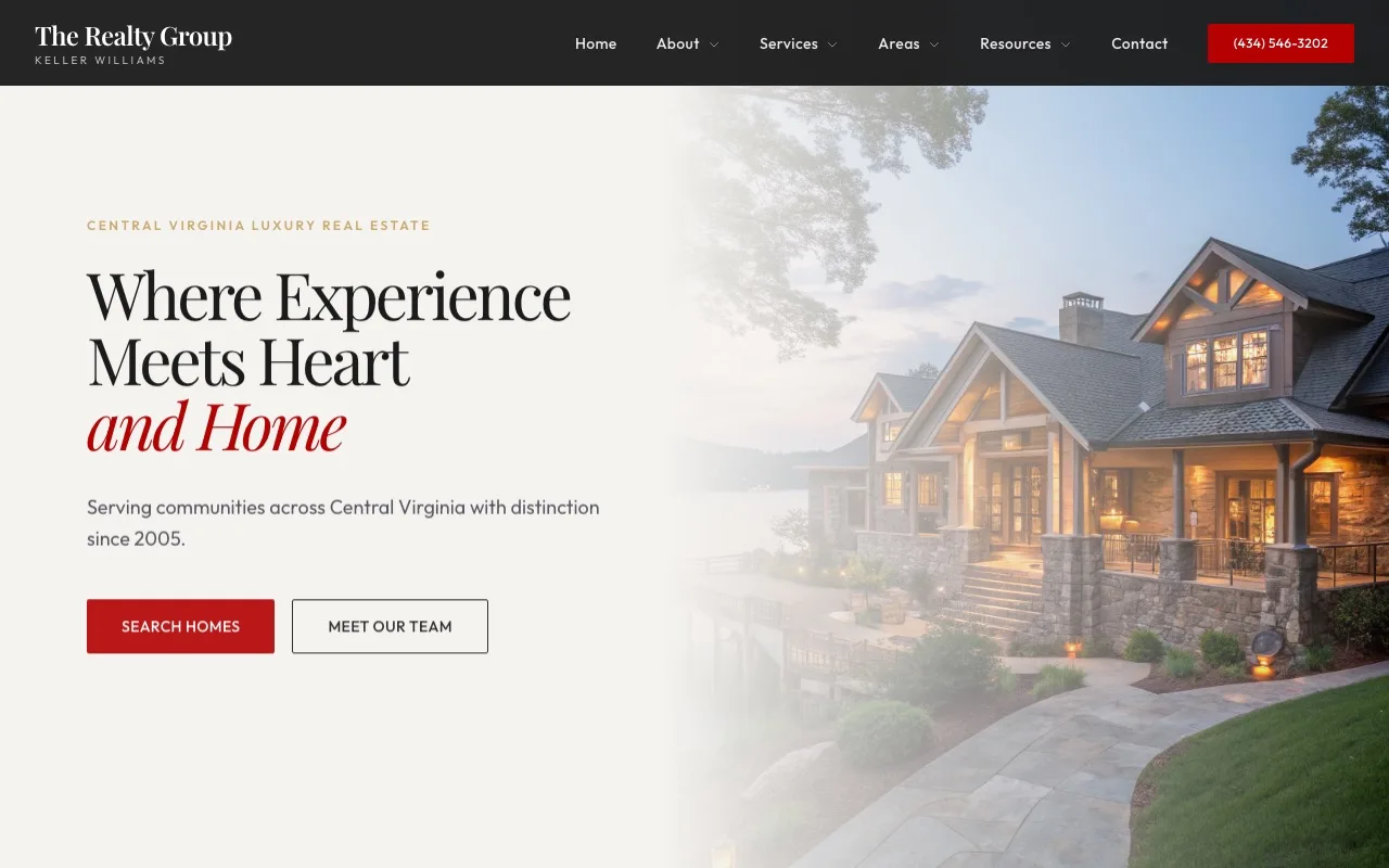 The Realty Group Online website screenshot
