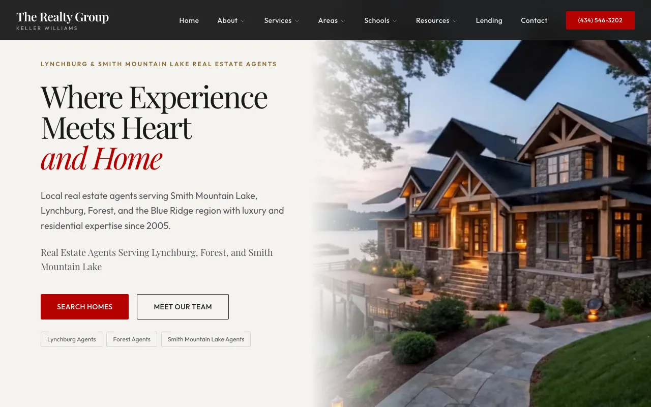 The Realty Group Online website screenshot